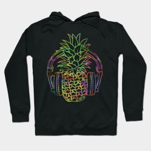 summer pineapple music Hoodie